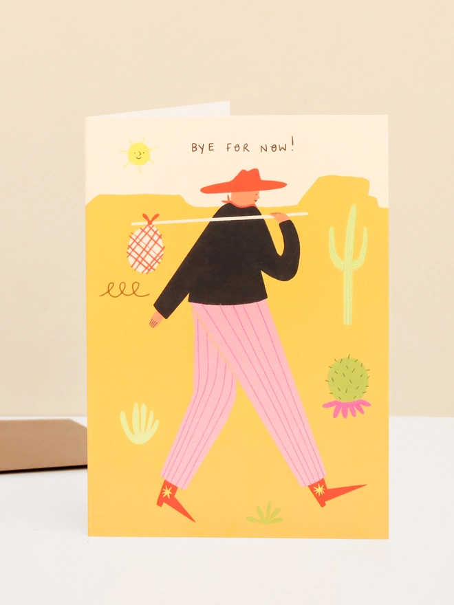 'Bye For Now' Cowboy Card