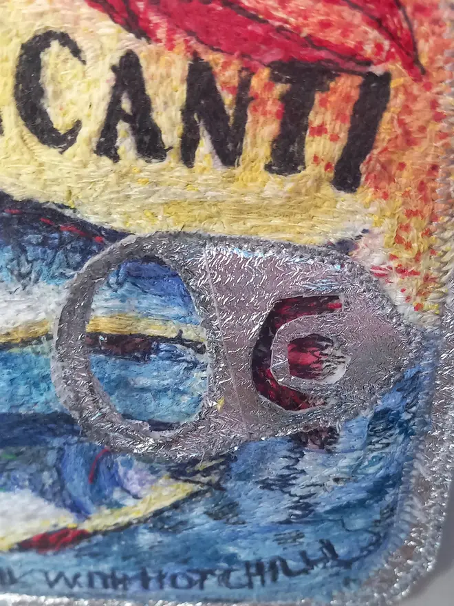 Sardine Piccanti Tin Embroidery Wall Art