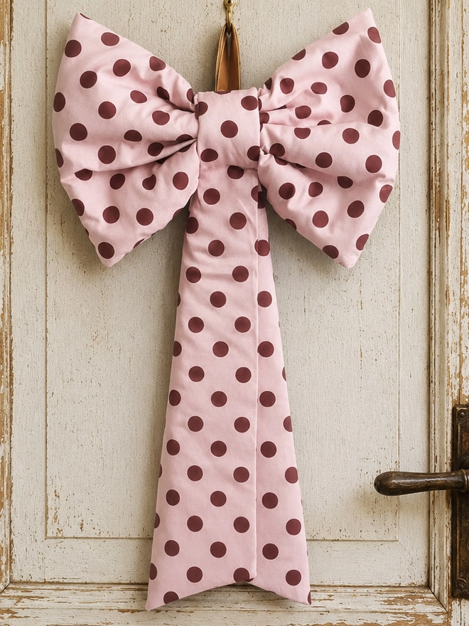 Pink Spot Bow