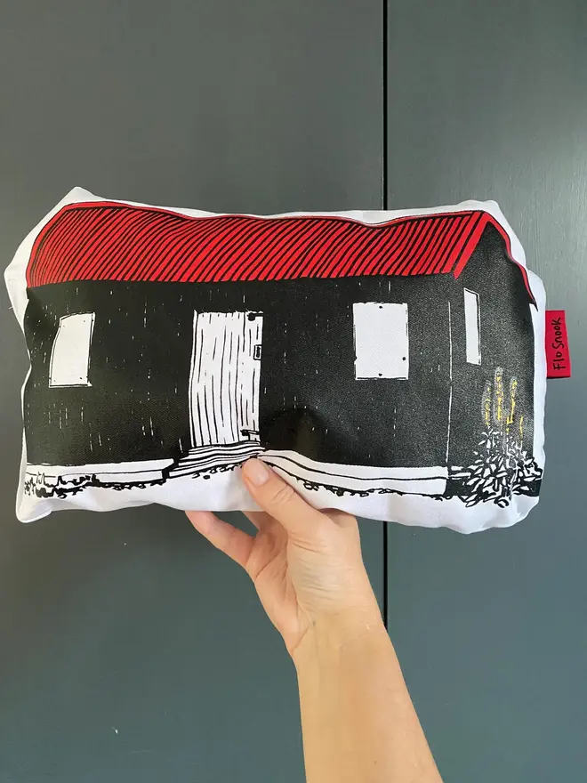 Rye Harbour Shed Handmade Cushion 