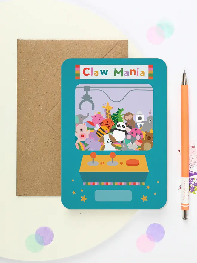 'Happy Birthday' Claw Machine Card