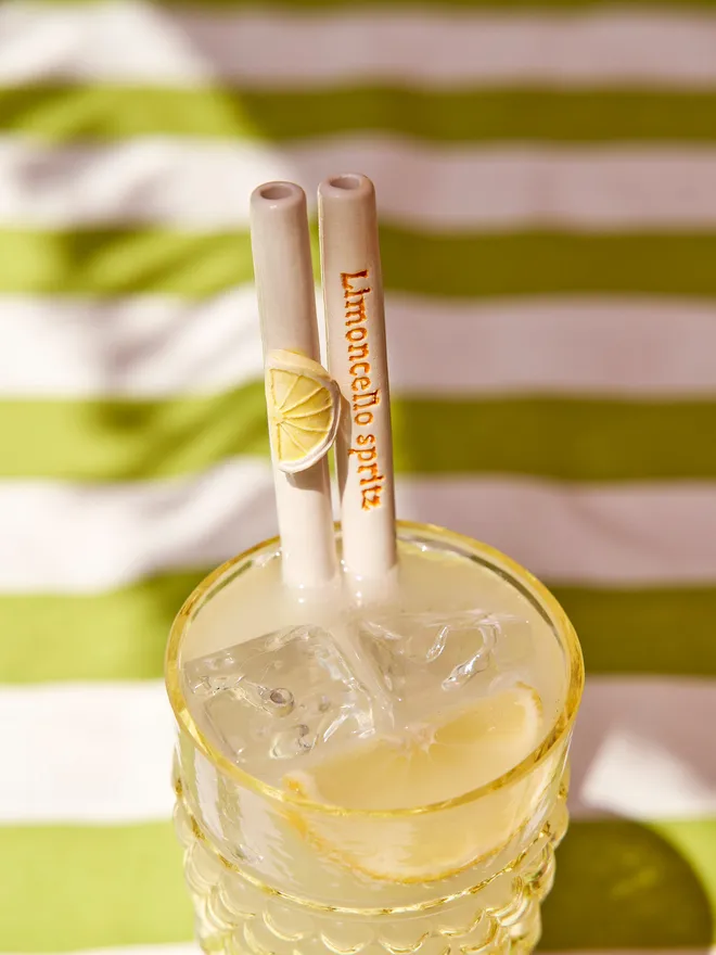 Limoncello Spritz Straw