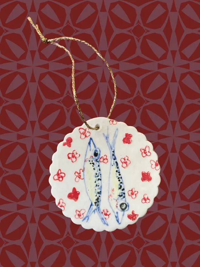 Christmas ornaments sardines