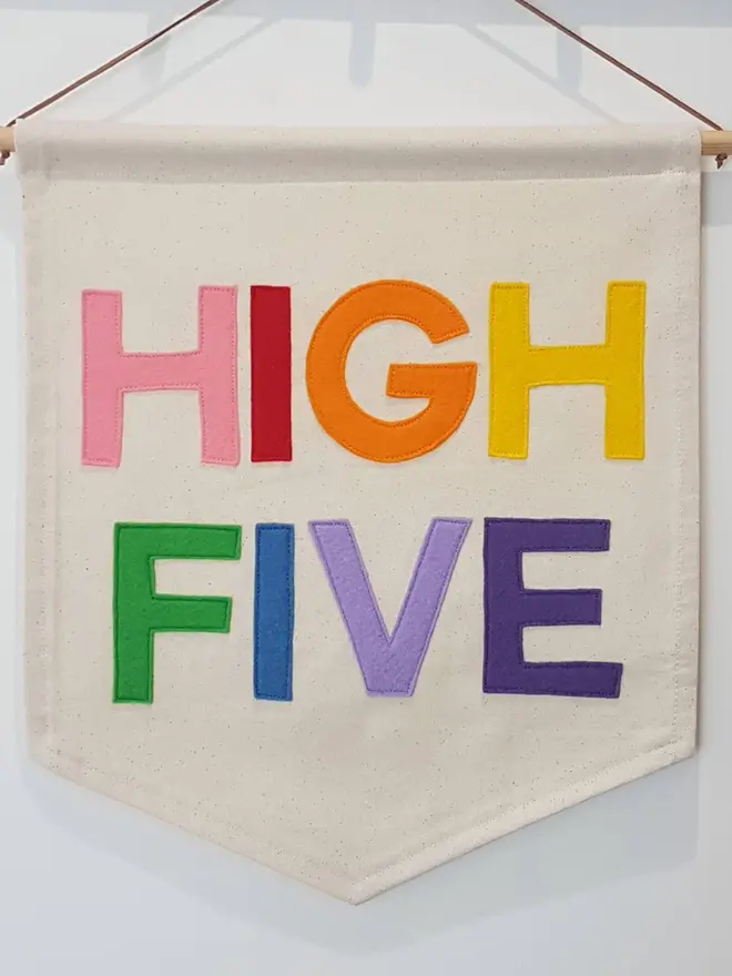 High Five Rainbow Banner