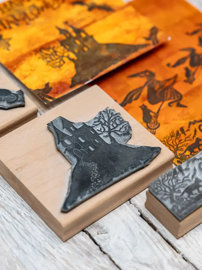 Halloween Lino Cut Stamps