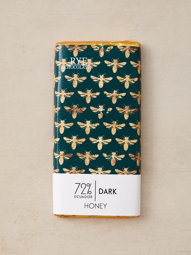 Honey Dark Chocolate Bar - 72% Ecuadorian