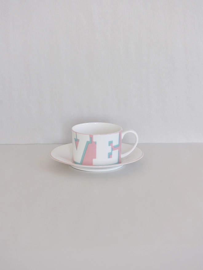 LOVE CUP AND SAUCER