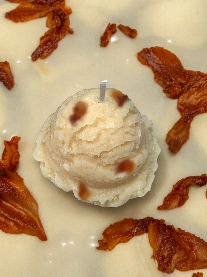 BACON FAKEICE SCOOP CANDLE