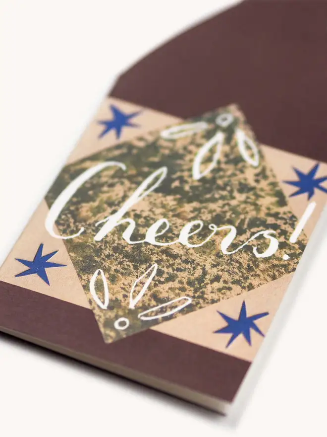 cheers bottle card