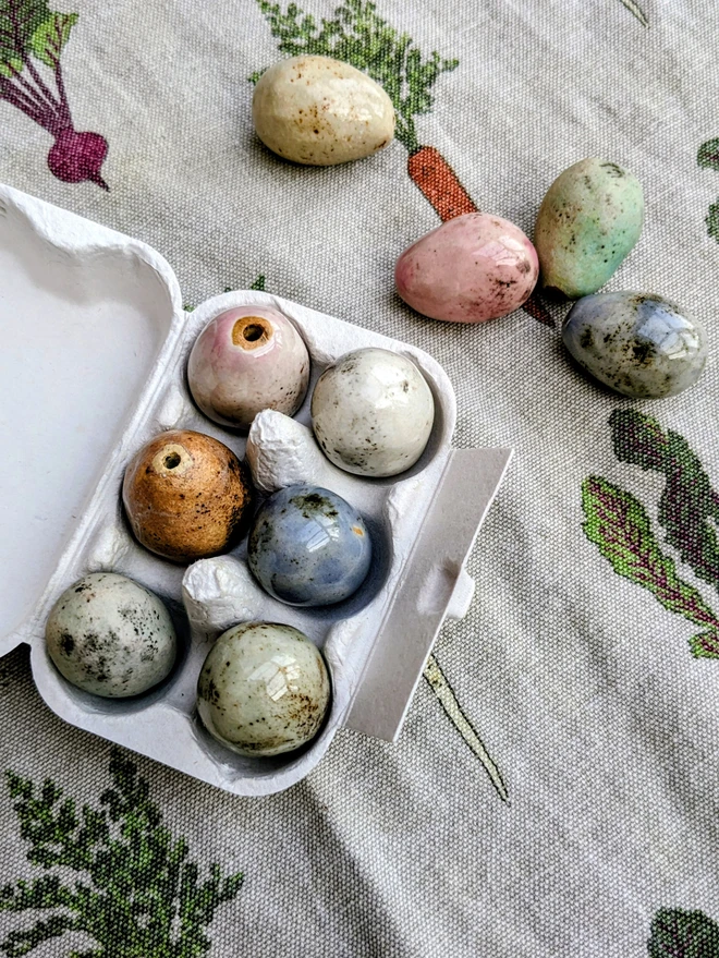 Ceramic Easter eggs