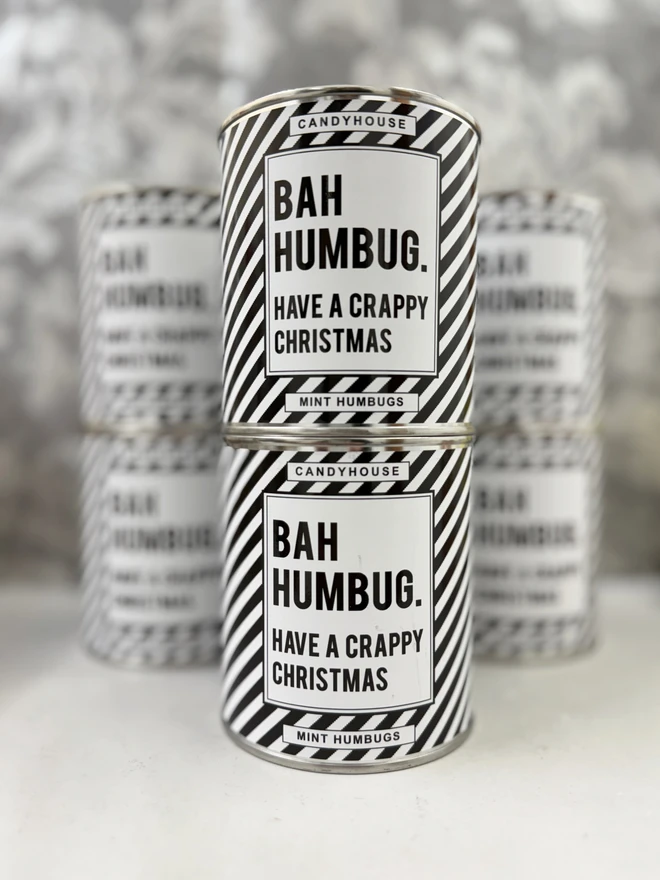 Tin Humbugs Bah Humbug Traditional Sweets Made In UK