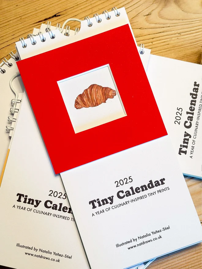 tiny food print calendar