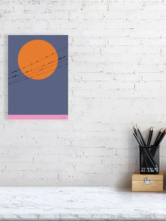 On A Wire Giclée Print 