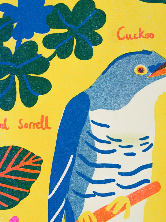'April' Month Forage Print