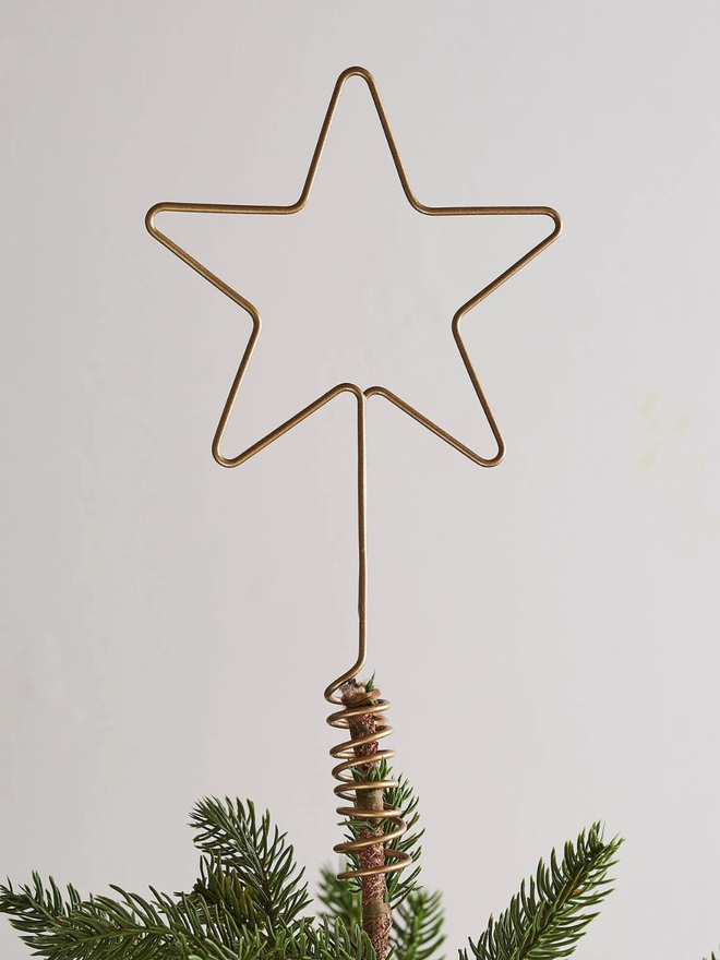 Wire Christmas Tree Star Topper