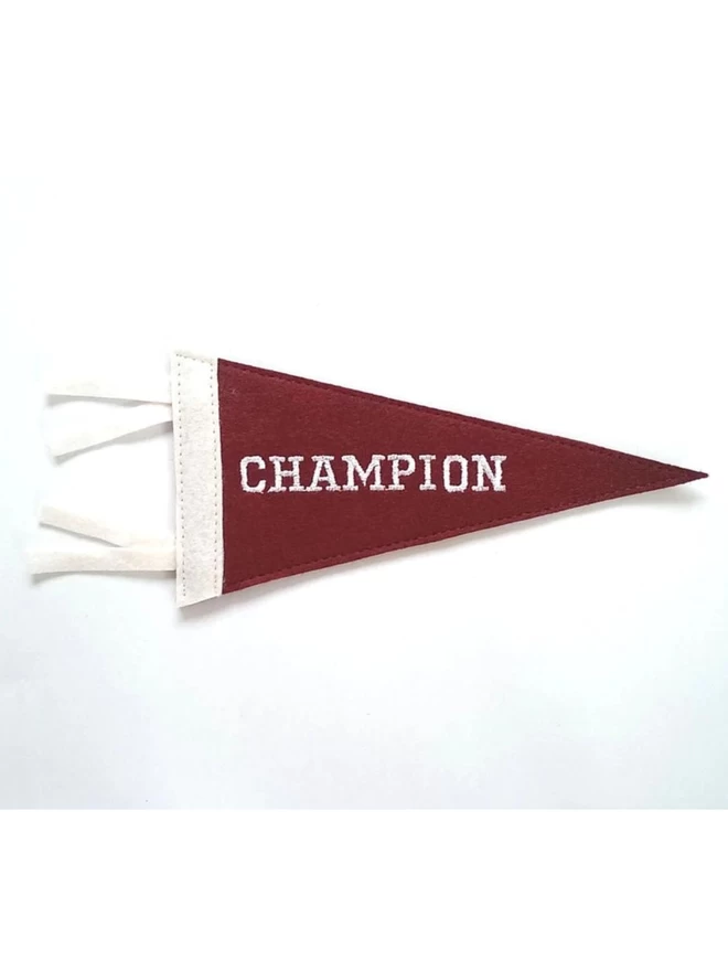 'Champion' Mini Pennant Flag