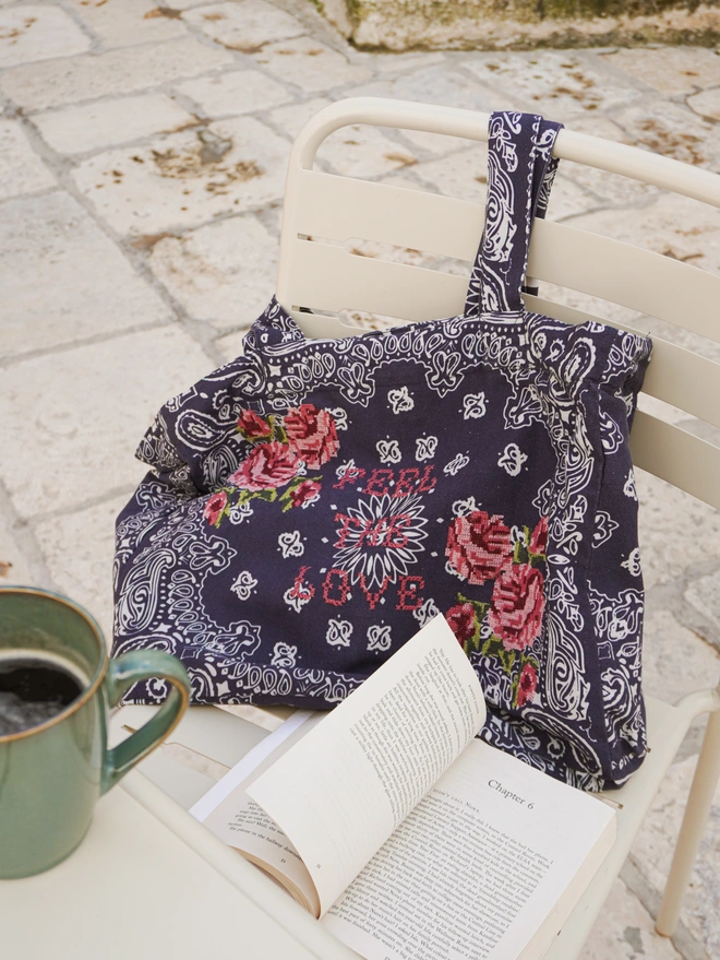 'Feel The Love' Bandana Tote Bag
