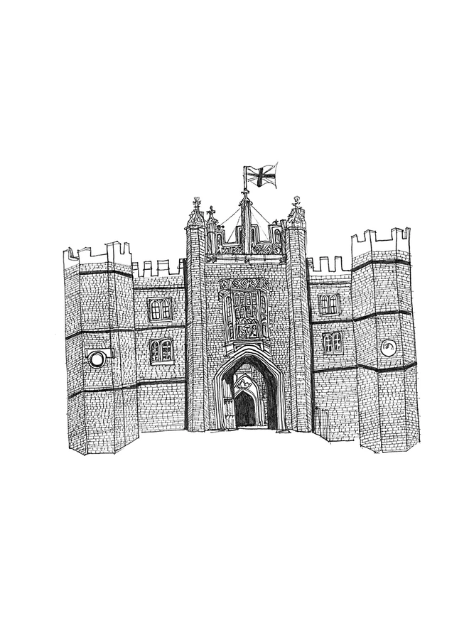 Hampton Court Palace Illustration by Nushy