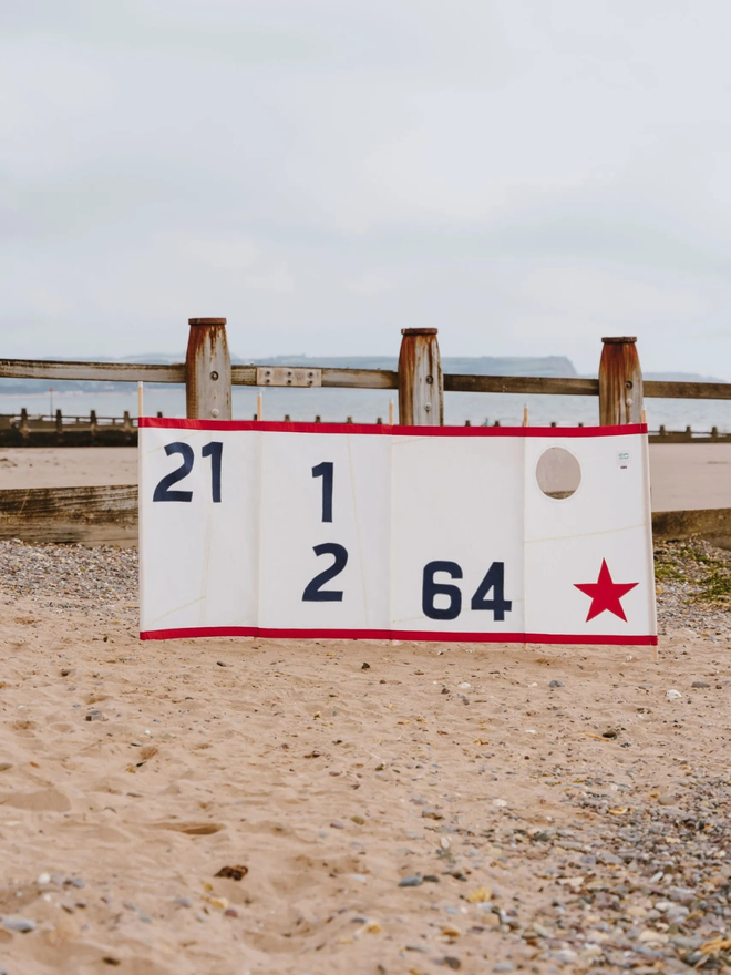 personalised beach windbreak