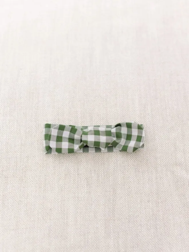 Handmade Gingham Dog Necktie