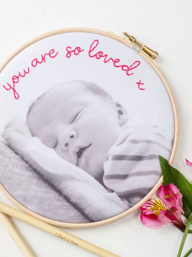 Personalised baby photo gift