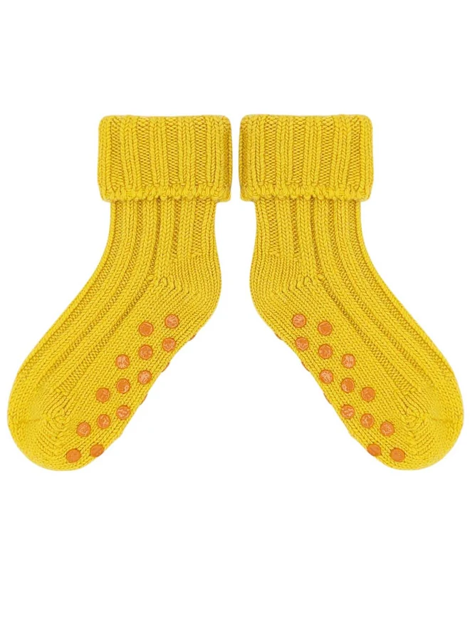 Yellow And Orange Kids Socks