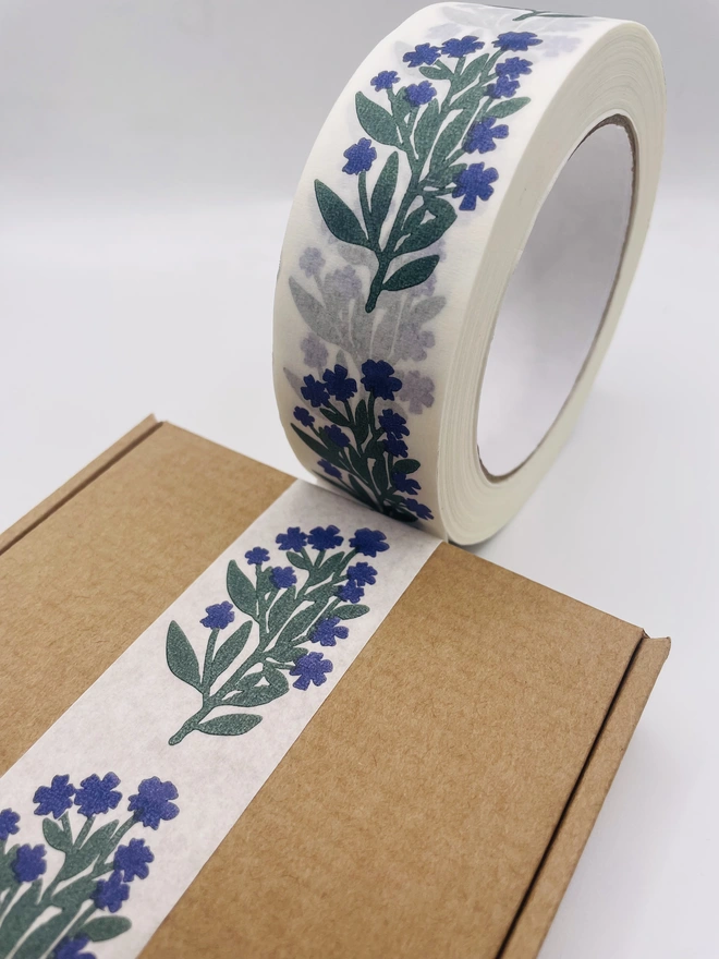 Blue Wildflower Paper Tape