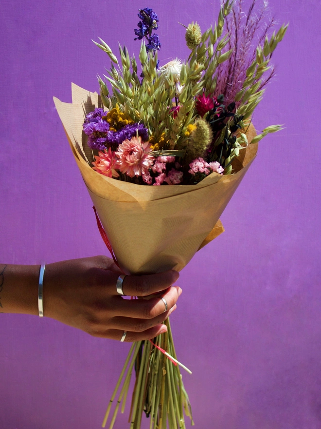 Everlasting dried flowers, natural dried flowers, bunny tails, pink flowers, dried flower bouquet, home , vase