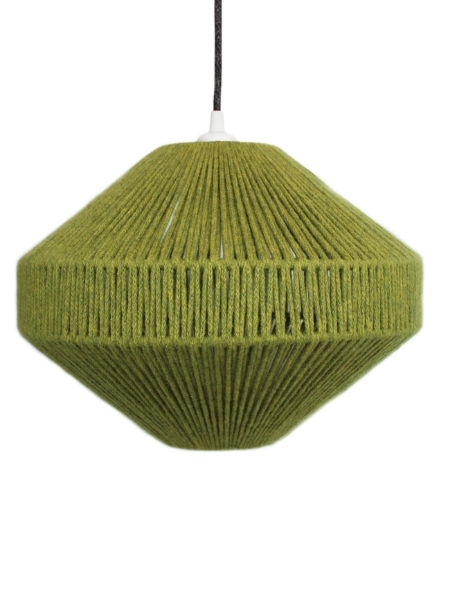 Small Capsule pendant lampshade Calypso green