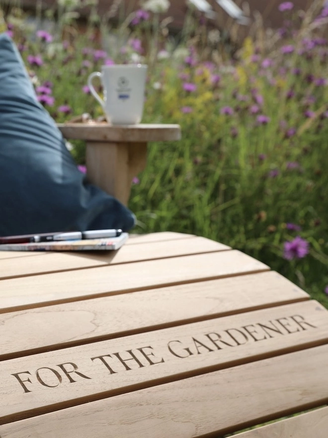 Personalised Oak Sun Lounger 