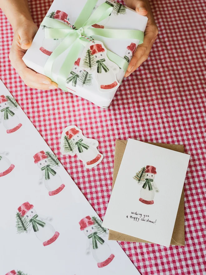 Snowman Gift Wrap 
