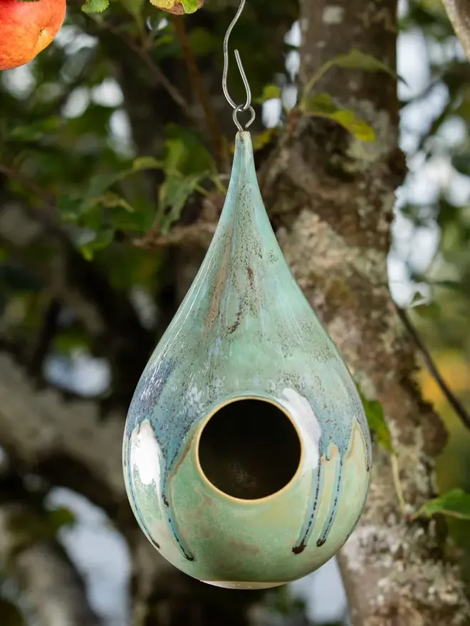 Handmade Teardrop Bird Feeder