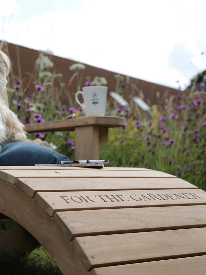 Personalised Oak Sun Lounger 