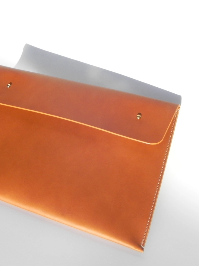 Whiskey leather document holder