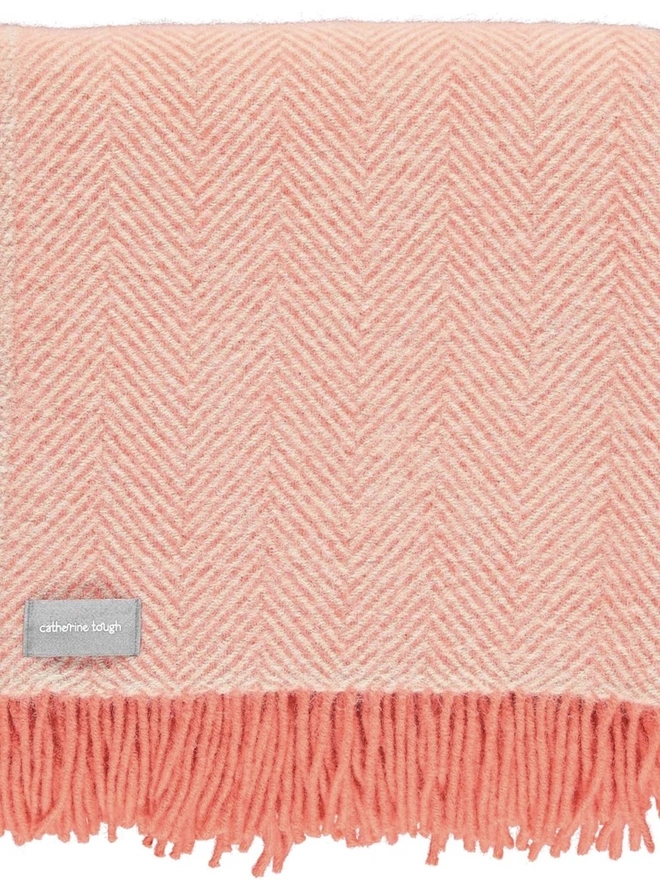 Organic Wool Throw, an organic wool throw folded on a white surface. 
