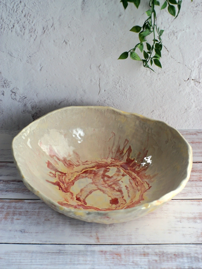 serving bowl, large serving bowl, centrepiece bowl, fruit bowl,  Jenny Hopps Pottery