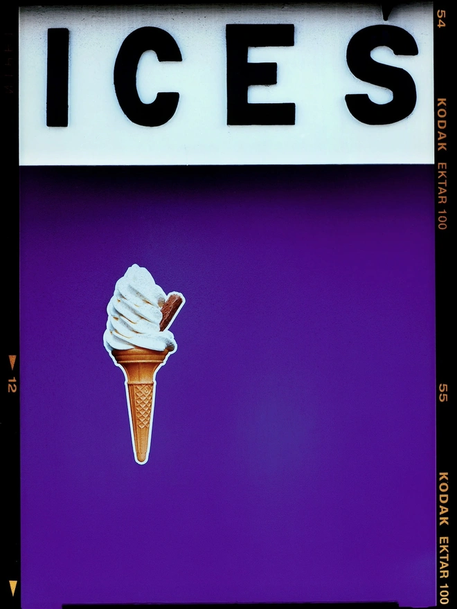 'ICES', Purple, Bexhill on Sea, Colourful Artwork