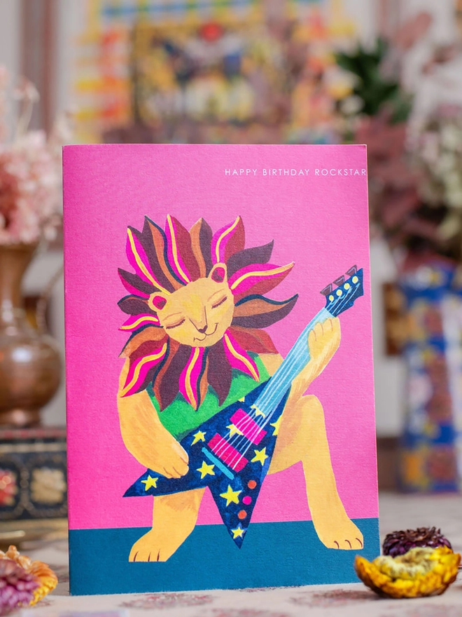 lion birthday card kids