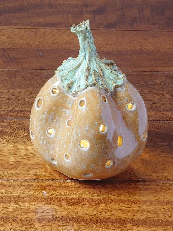 Pumpkin Tea Light Candle Lantern Halloween Decor