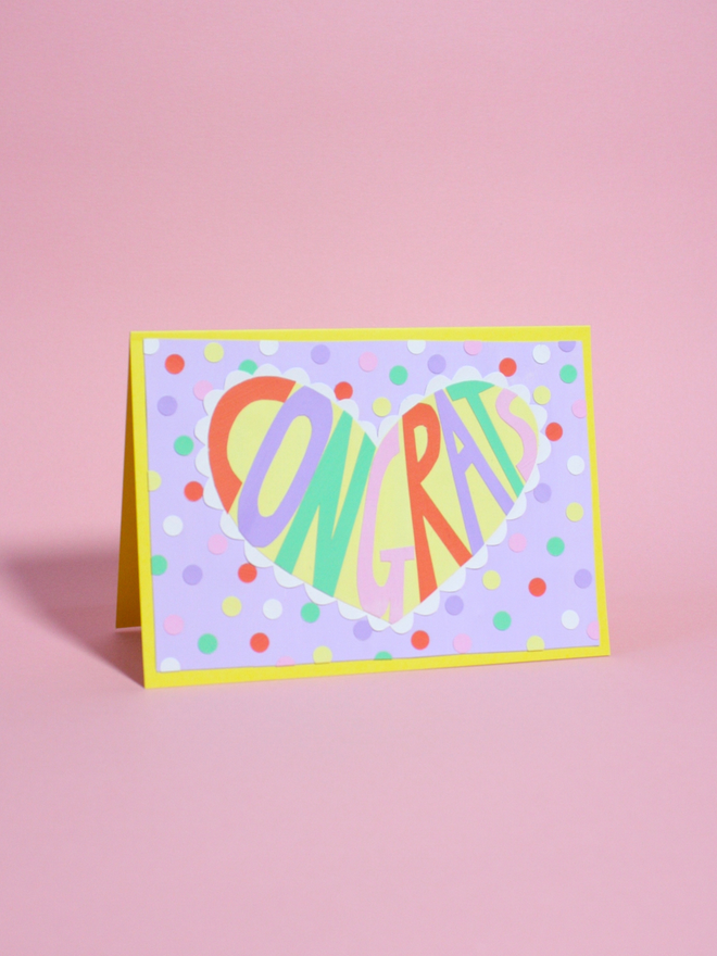 'Congrats' Collaged Card