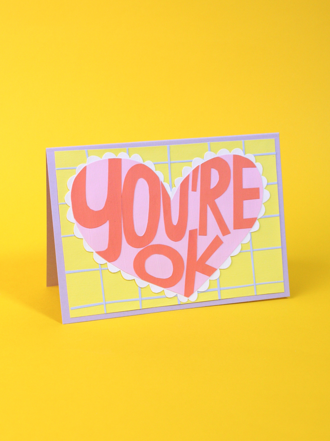 'You're Ok' Collaged Card