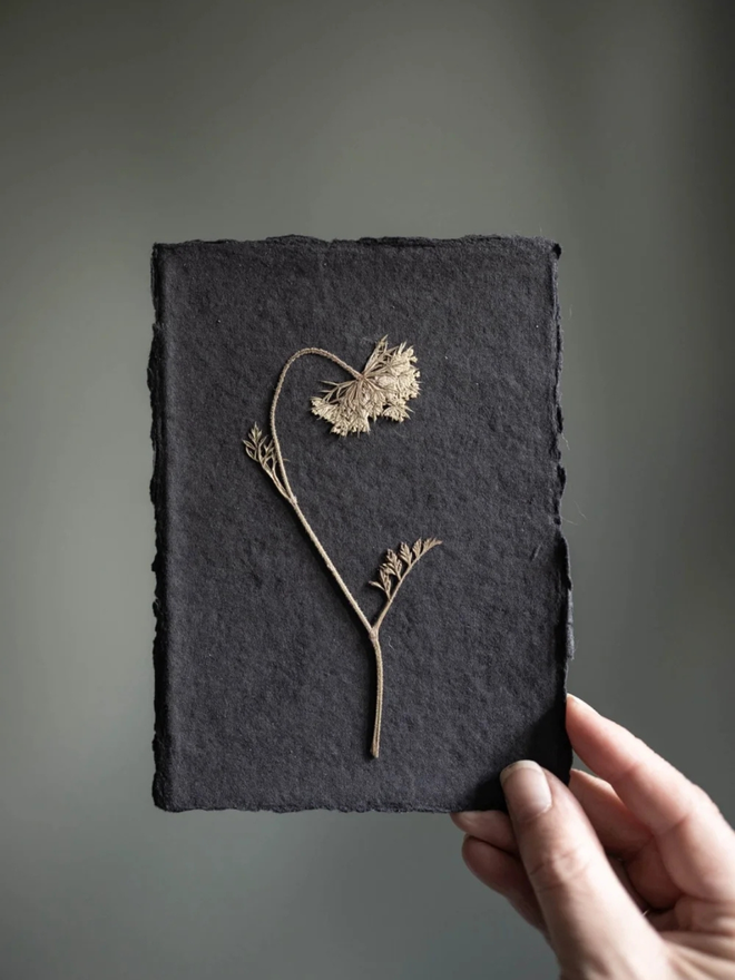pressed wildflower artwork