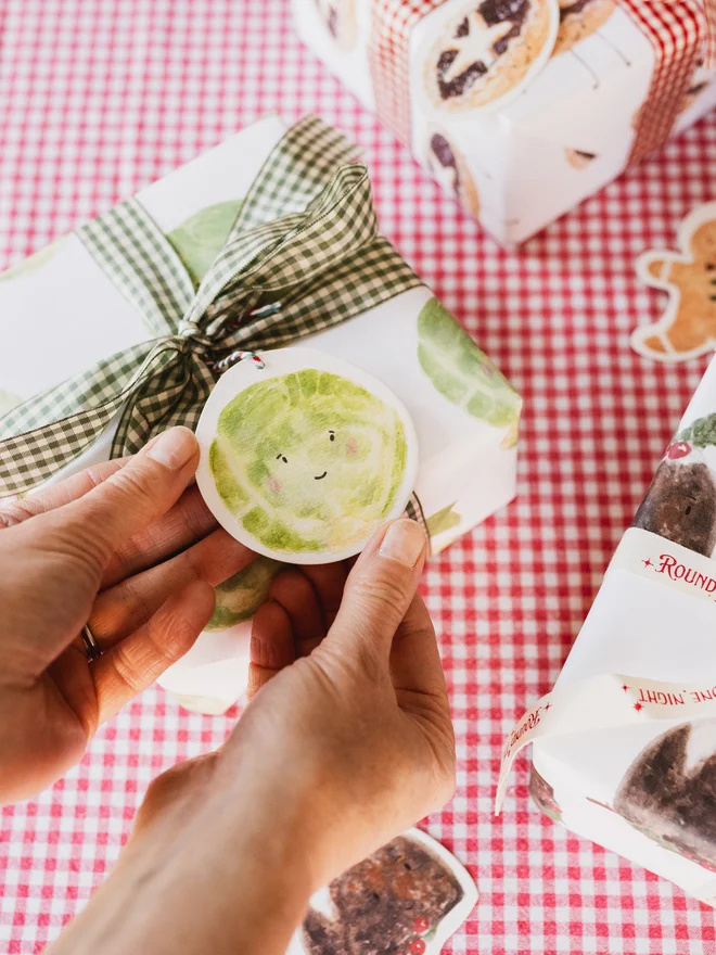 Brussel Sprout Gift Tag 