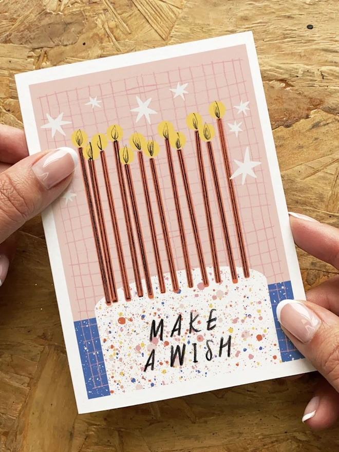 'Make A Wish' Birthday Card