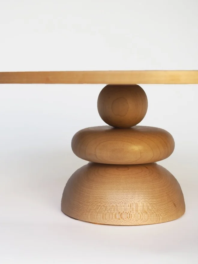 Wooden Float Cake Stand 
