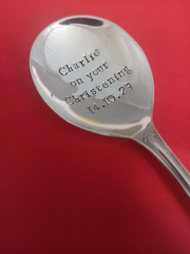 Personalised Christening Vintage Spoon