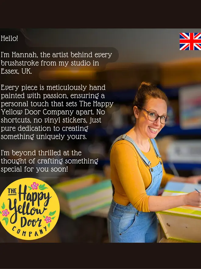 An introduction to the designer and maker, Hannah from Essex, UK.