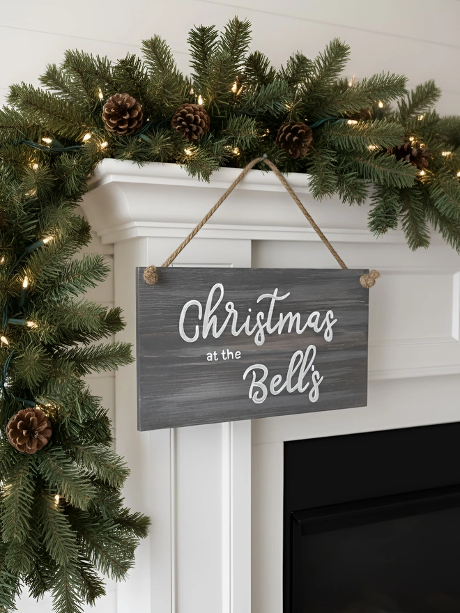 personalised christmas sign 1