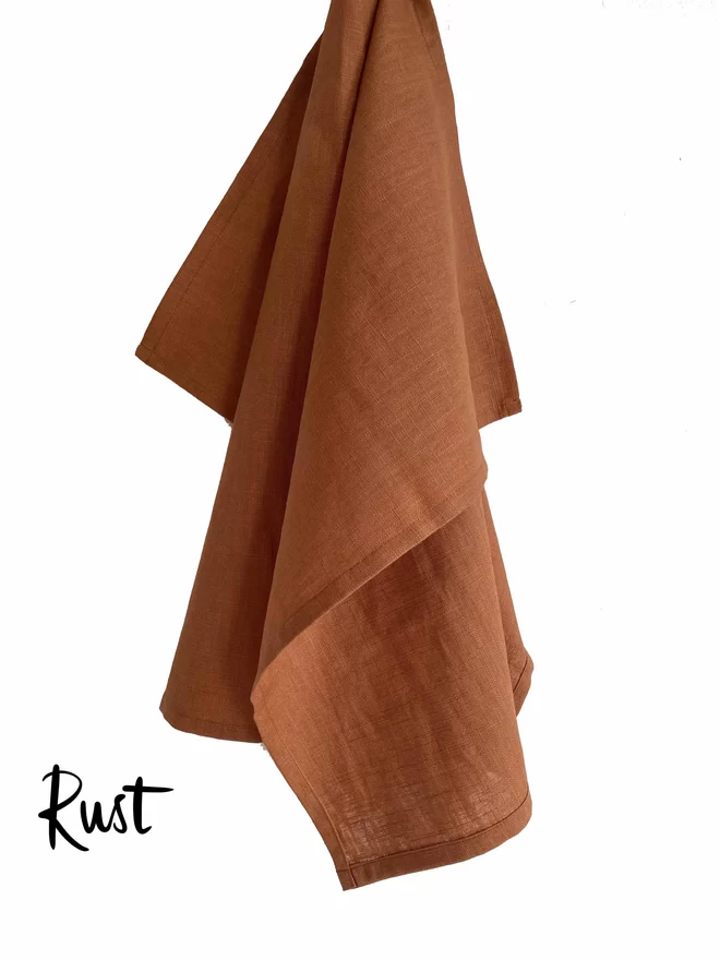 Rust tea towel