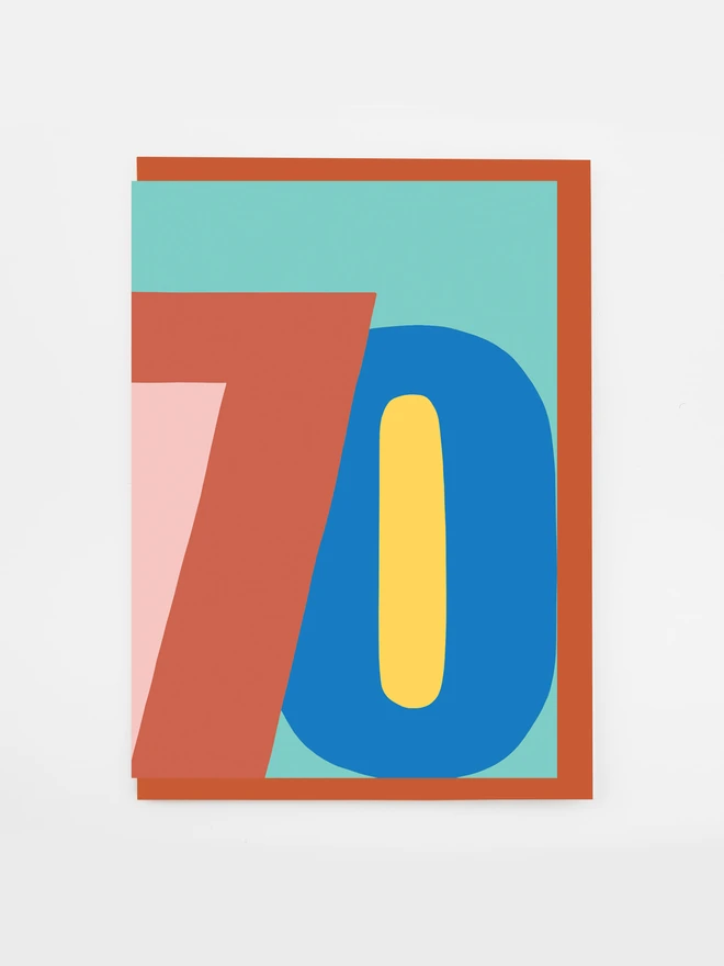 seventy 70th birthday card
